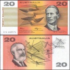 Austrália P-46g Fe 20 Dollars ND (1989) Kingsford Smith