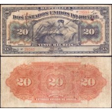 Brasil R-116 Mbc 20.000 Réis 1912 