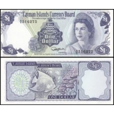 Cayman Islands Ilhas Caimã P-5e Fe 1 Dollar 1985 Rainha