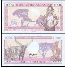 Congo Democratic Republic 1.000 Francs 2018 Fantasia