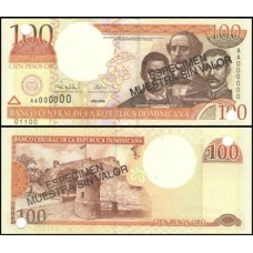 República Dominicana P-167s.1 Fe 100 Pesos Oro 2000