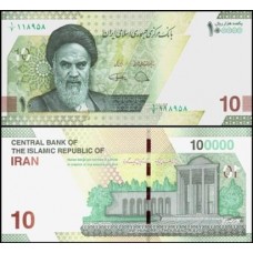 Iran Irã P-163b Fe 100.000 Rials 2021 Ruhollah Khomeini 