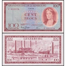 Luxembourg Luxemburgo P-50a Fe 100 Francs 1956
