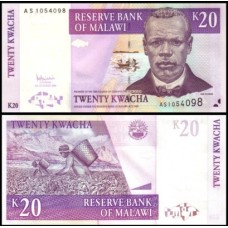 Malawi Malaui P-52b Fe 20 Kwacha 2006