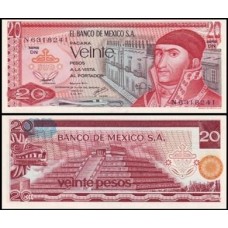 México P-64d.4 Fe 20 Pesos 1977