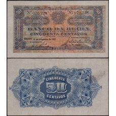 Mozambique Moçambique P-r3b.2 Sob 50 Centavos 1919