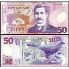 New Zealand Nova Zelândia P-188a Fe 50 Dollars 1999 Polímero