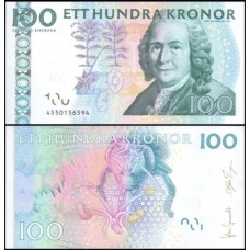 Sweden Suécia P-65c Fe 100 Kronor 2004 Carl von Linné