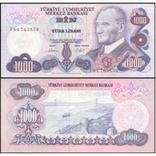 Turkey Turquia P-191a.3 Fe 1.000 Lira 1981 Kemal Atatürk