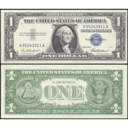 Usa Estados Unidos P-419 Fe 1 Dollar 1957 (G) Selo Azul