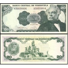 Venezuela P-63d Fe 20 Bolívares 1992  José Antonio Páez