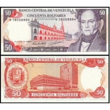 Venezuela P-65g Fe 50 Bolívares 1998 Andrés Bello