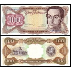 Venezuela P-66d Fe 100 Bolívares 1992 Simón Bolívar